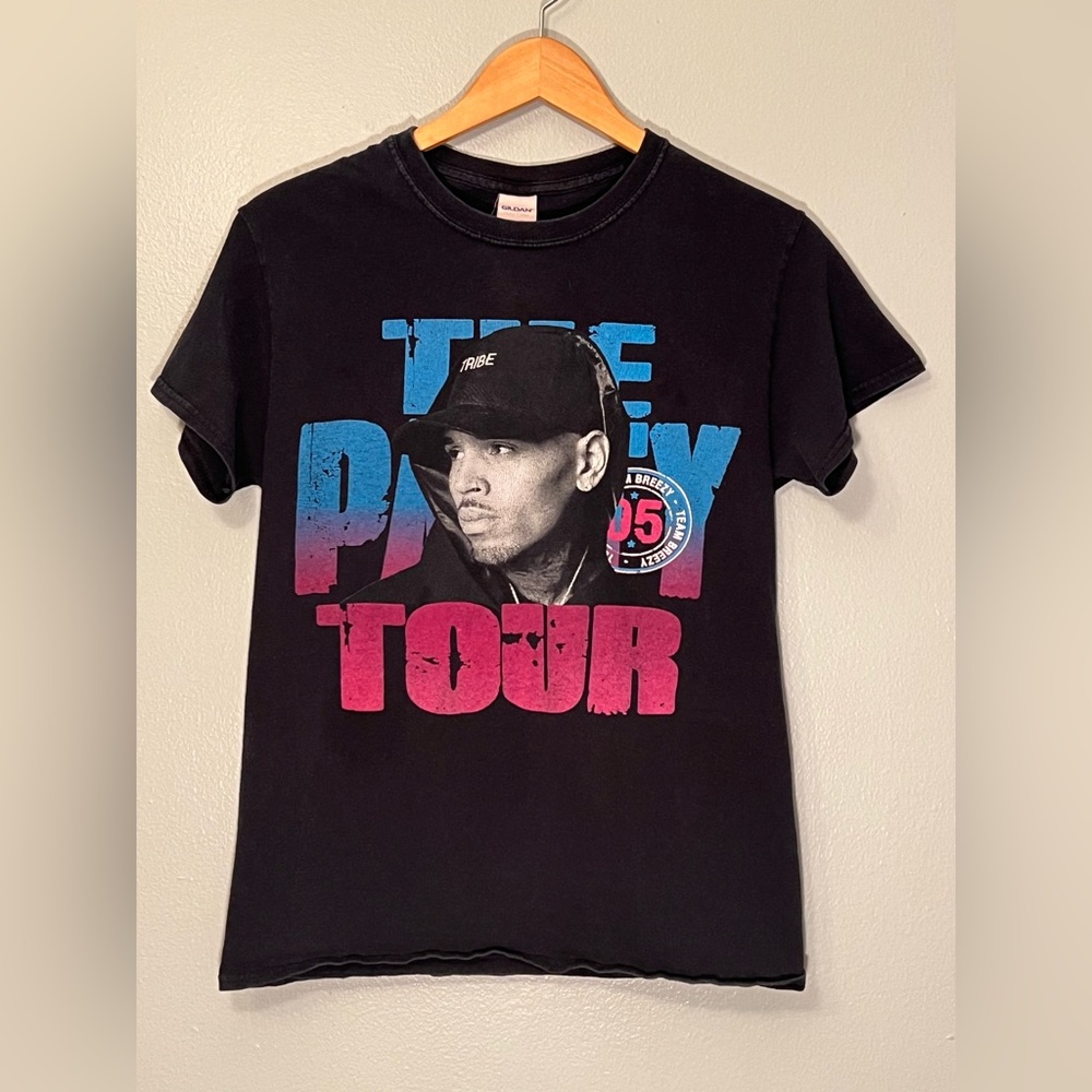 Chris Brown The Party Tour 2017 Team Breezy 05 Tee Size Small Adult